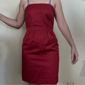 Target Limited Edition Size 2 Satin Red Cocktail Dress Strapless